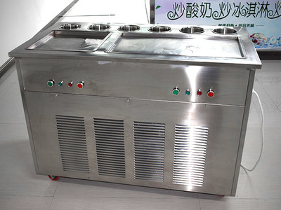 雙鍋炒酸奶機多少錢一臺
